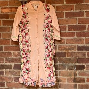 Boutique Far East Inspired Tunic Duster Dress Up